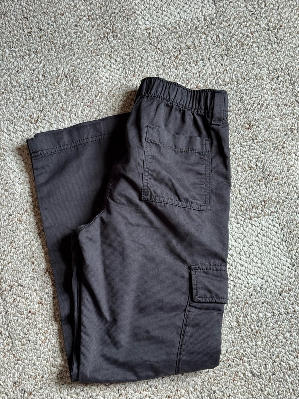 Abercrombie Kids Loose Cargo Pants Size 9/10 Regular Black Super Soft - Picture 4 of 4